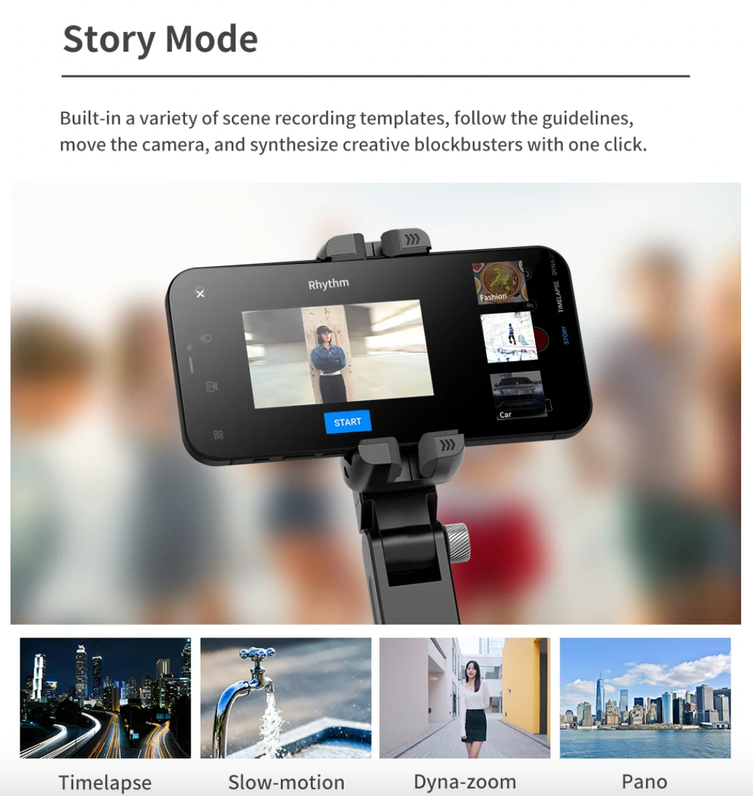 VIVIDPRO WIRELESS FOLDABLE VLOGGING STABILIZER